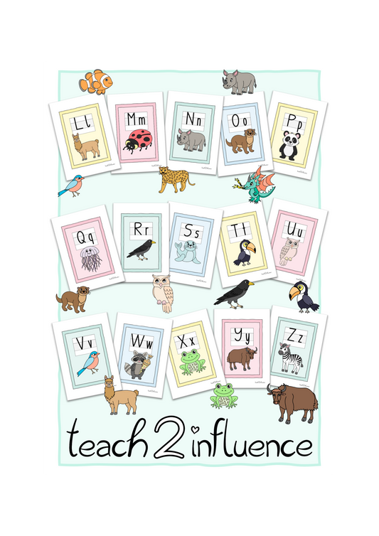 Buchstabenkarten - Alphabet