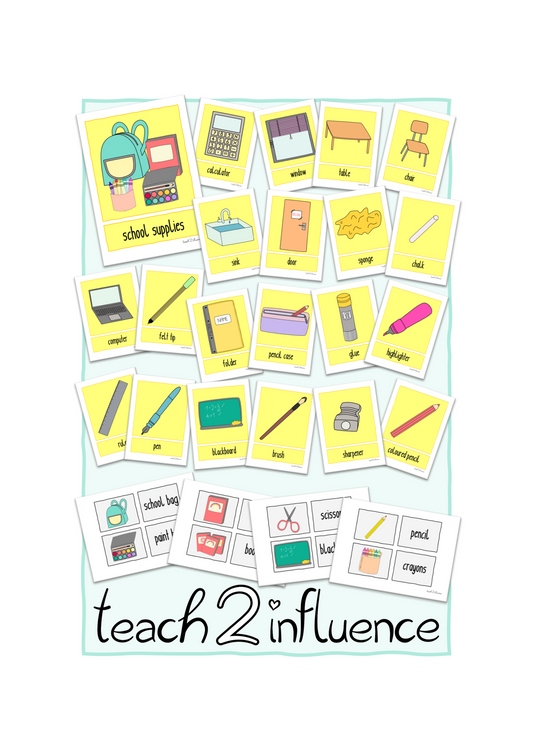 Materialpaket - colours, school, numbers