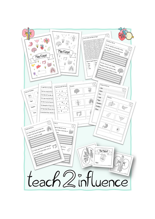 Lernmaterial zum Thema - Mein Körper