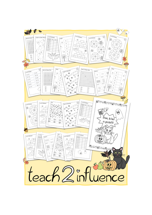 Herbstliches Rechenheft für die 2. Kl.