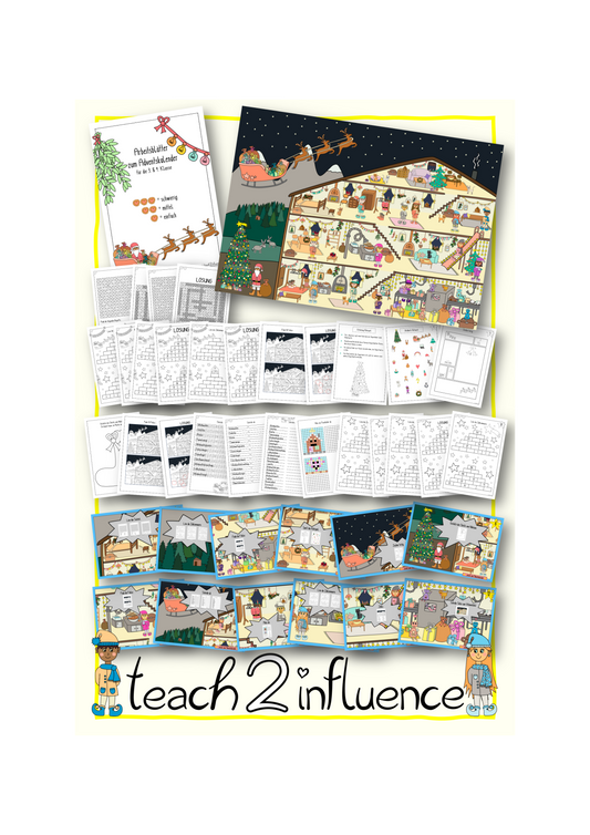 Interaktiver Adventskalender - Elfenwerkstatt für die 3. & 4. Kl.