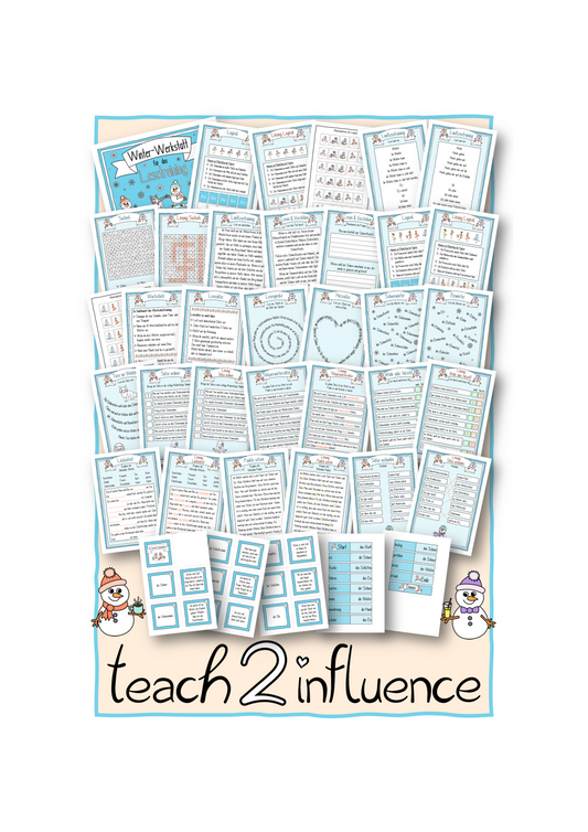 Winter-Werkstatt für das Lesetraining