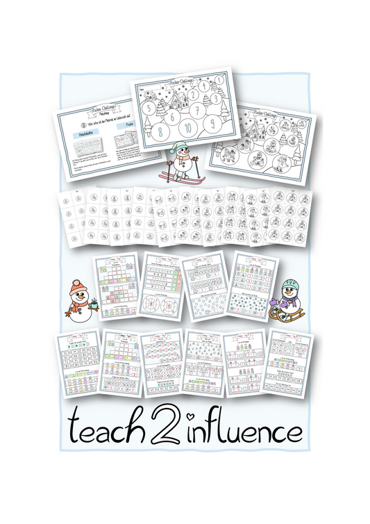 Winterliche Rechen-Challenge Kl. 1