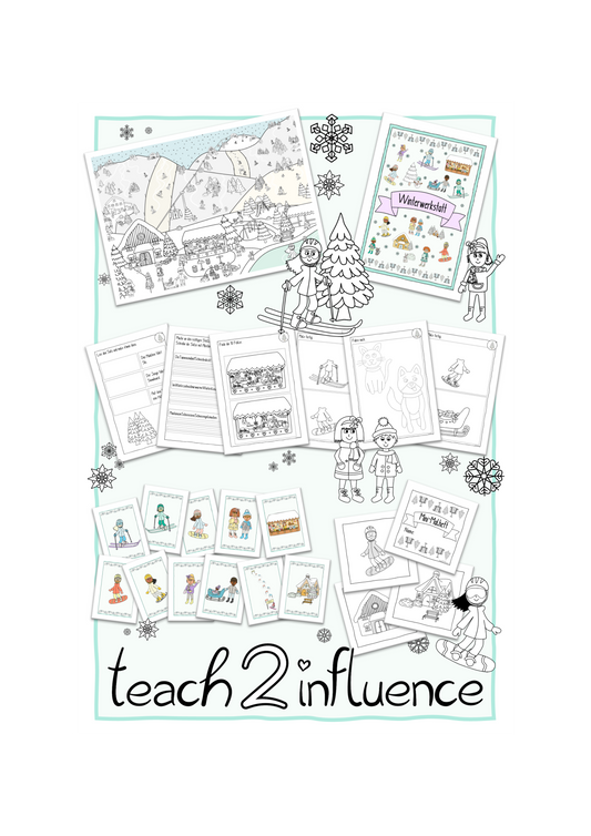XXL-Materialpaket - Winter-Werkstatt für den Deutschunterricht