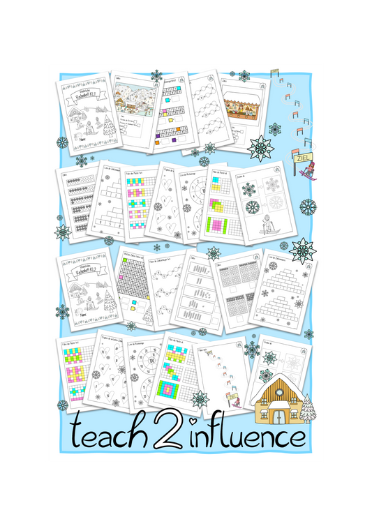 XXL-Materialpaket - Winter-Werkstatt für den Matheunterricht