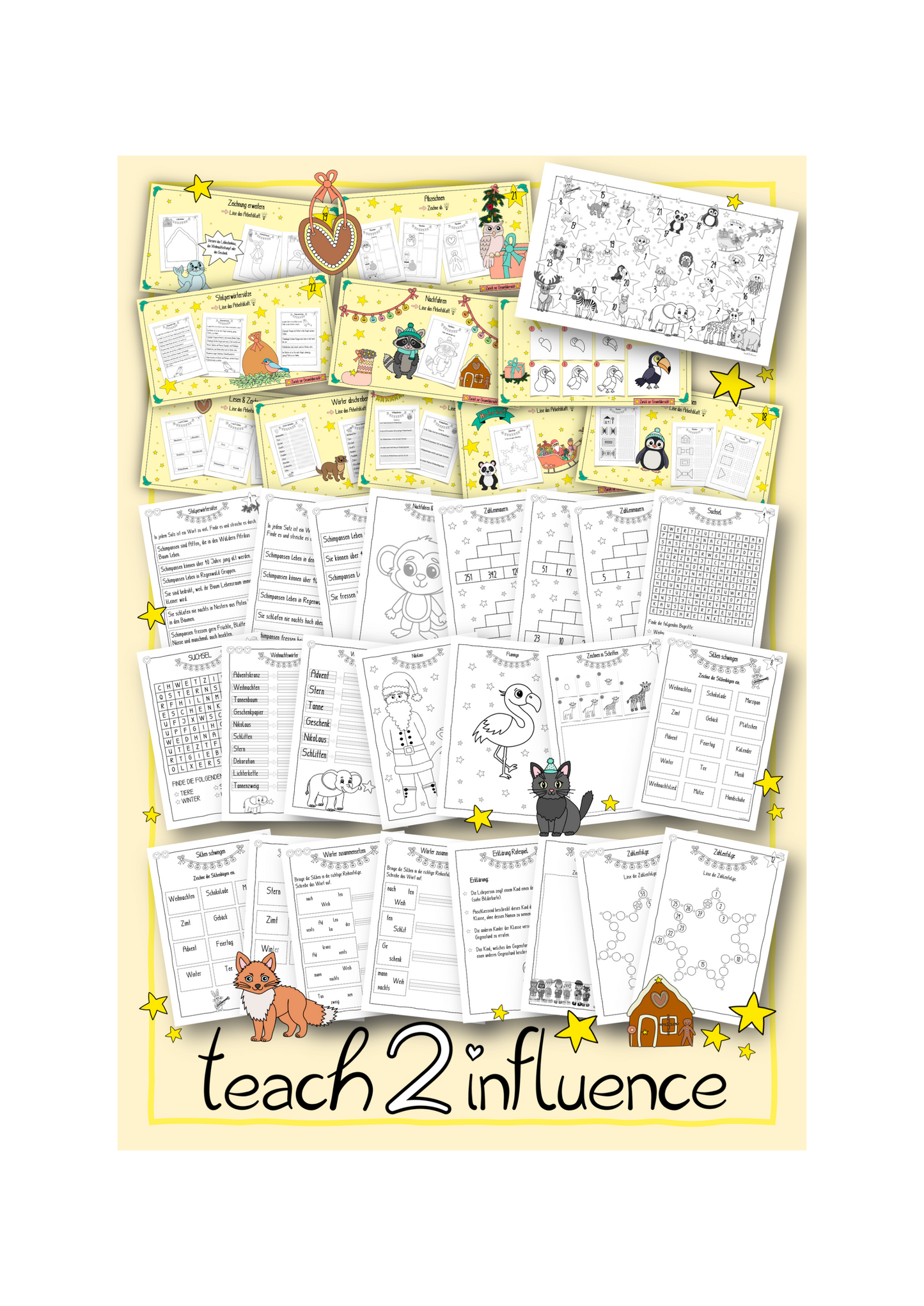 Interaktiver Adventskalender - Tierische Adventszeit