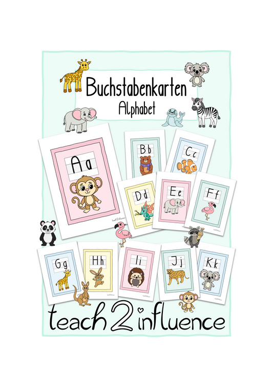 Buchstabenkarten - Alphabet