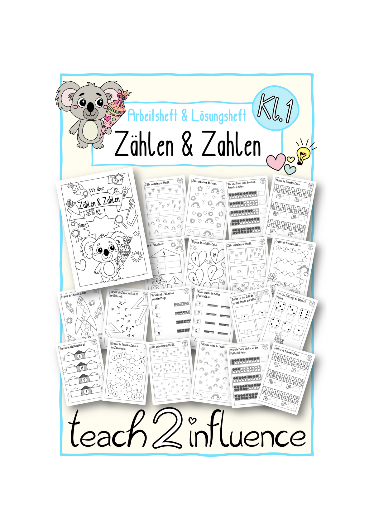Arbeitsheft Zählen & Zahlen 1. Klasse