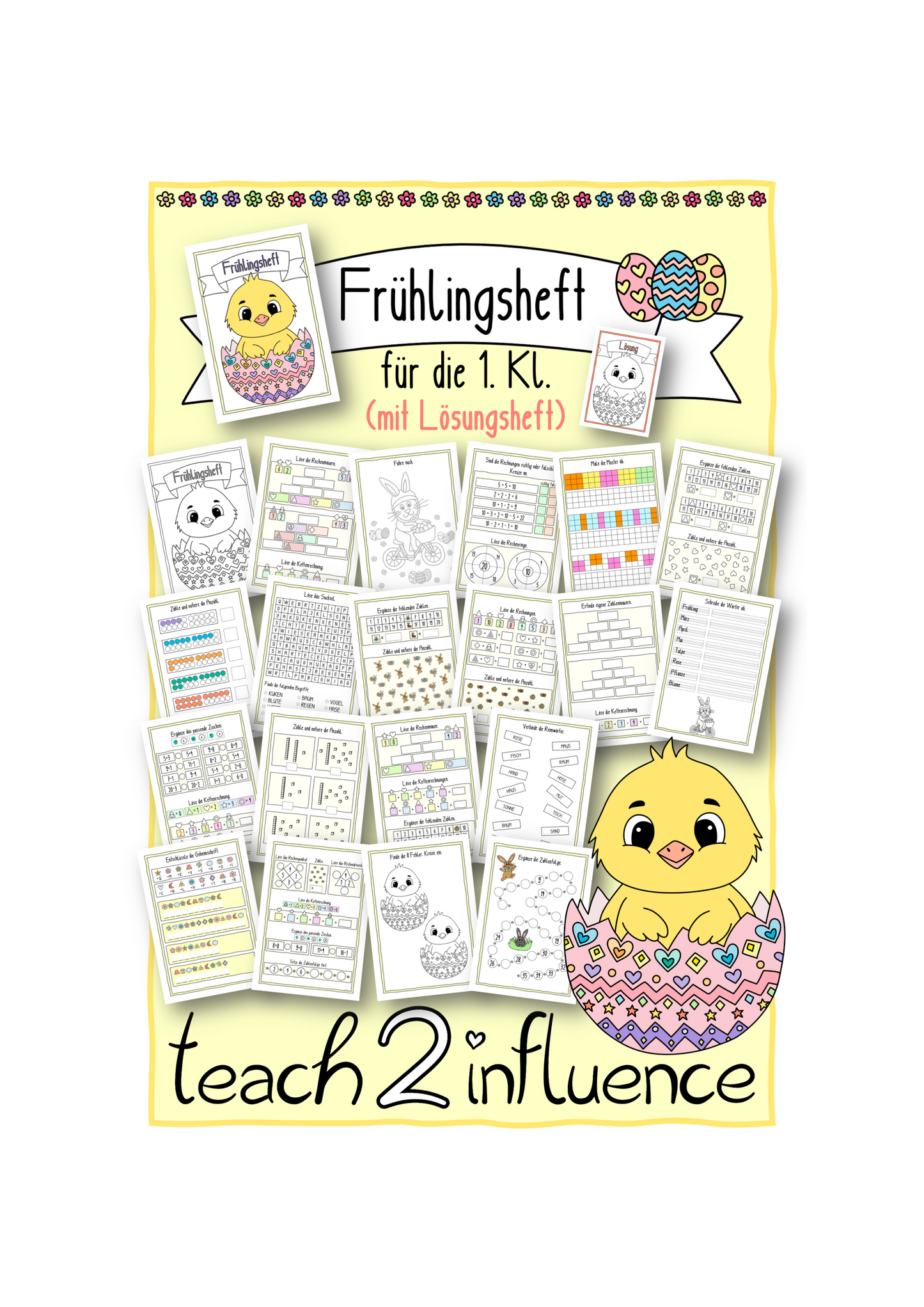 Frühlingsheft für die 1. Klasse