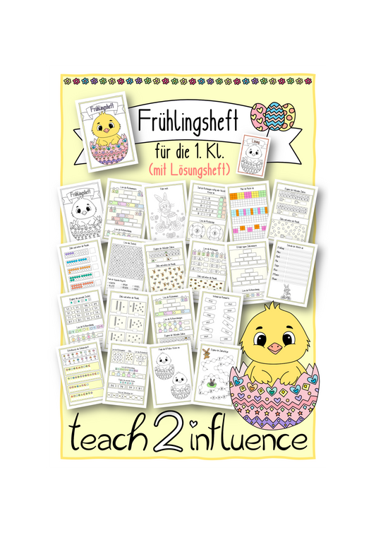 Frühlingsheft für die 1. Klasse