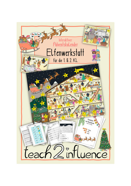 Interaktiver Adventskalender - Elfenwerkstatt für die 1. & 2. Kl.