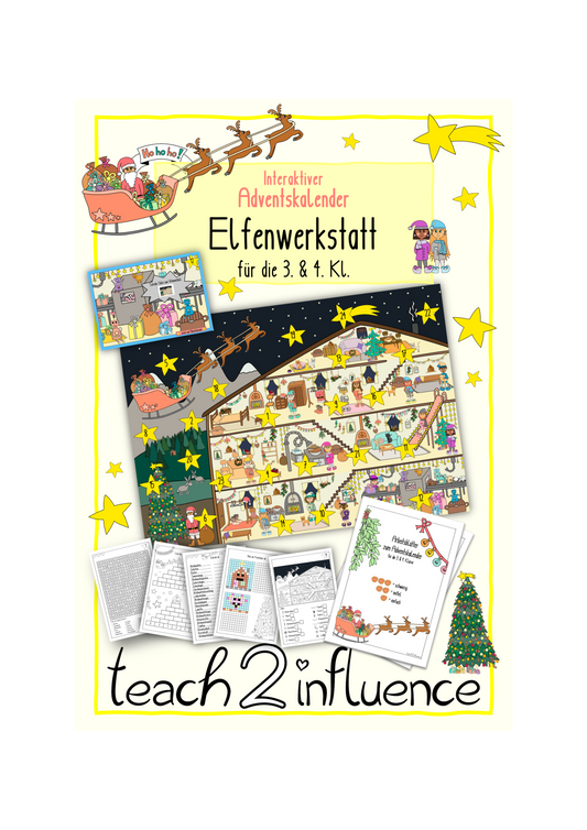 Interaktiver Adventskalender - Elfenwerkstatt für die 3. & 4. Kl.