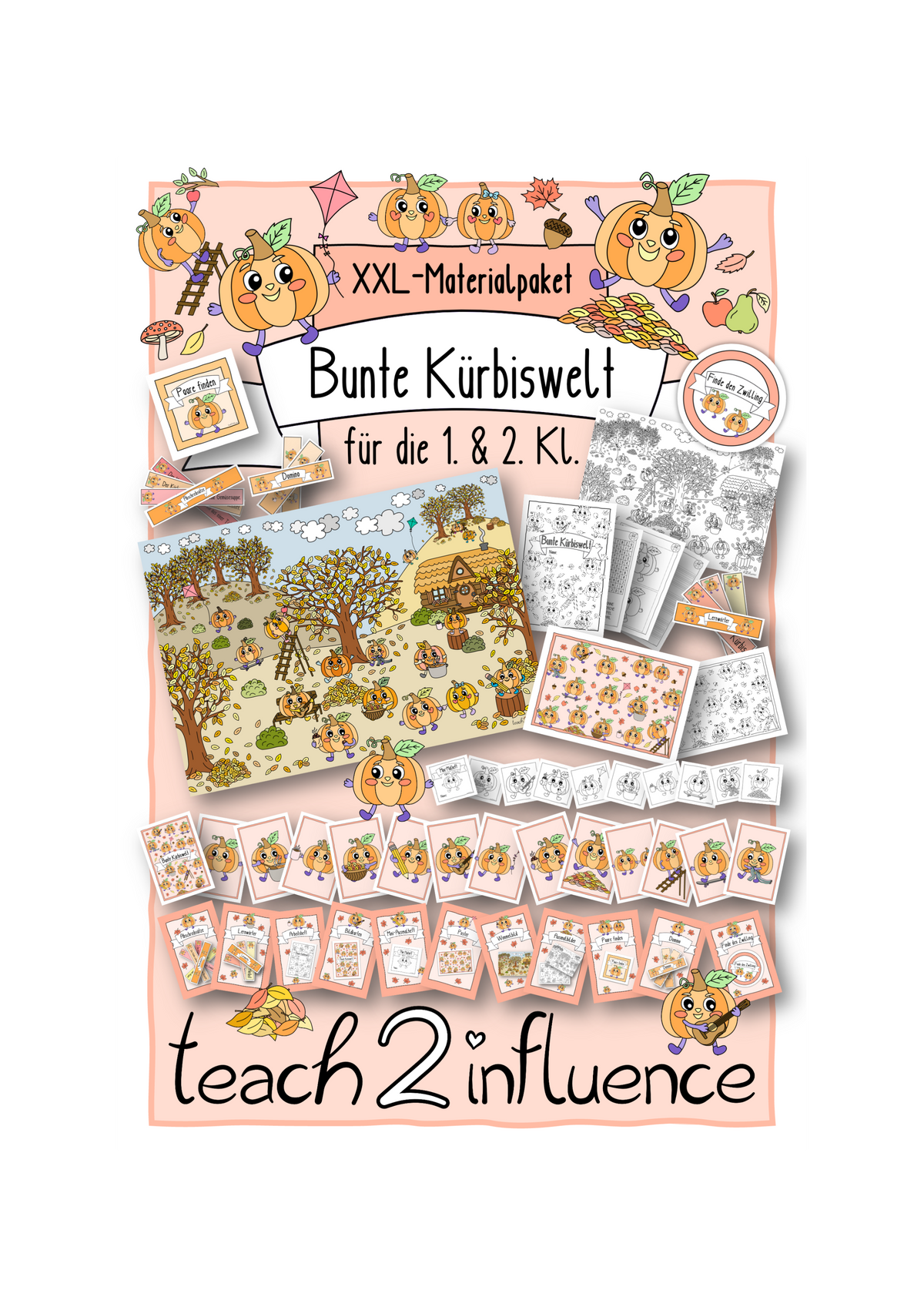 Bunte Kürbiswelt 1.-2. Klasse