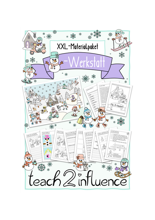 XXL-Materialpaket - Schneemann-Werkstatt