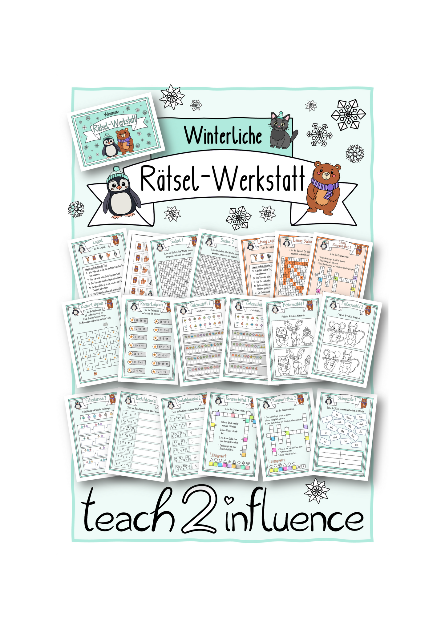Winterliche Rätsel-Werkstatt