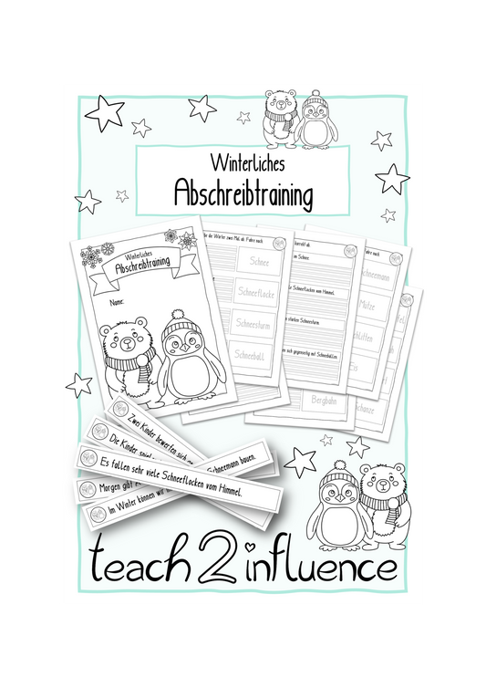 Winterliches Abschreibtraining