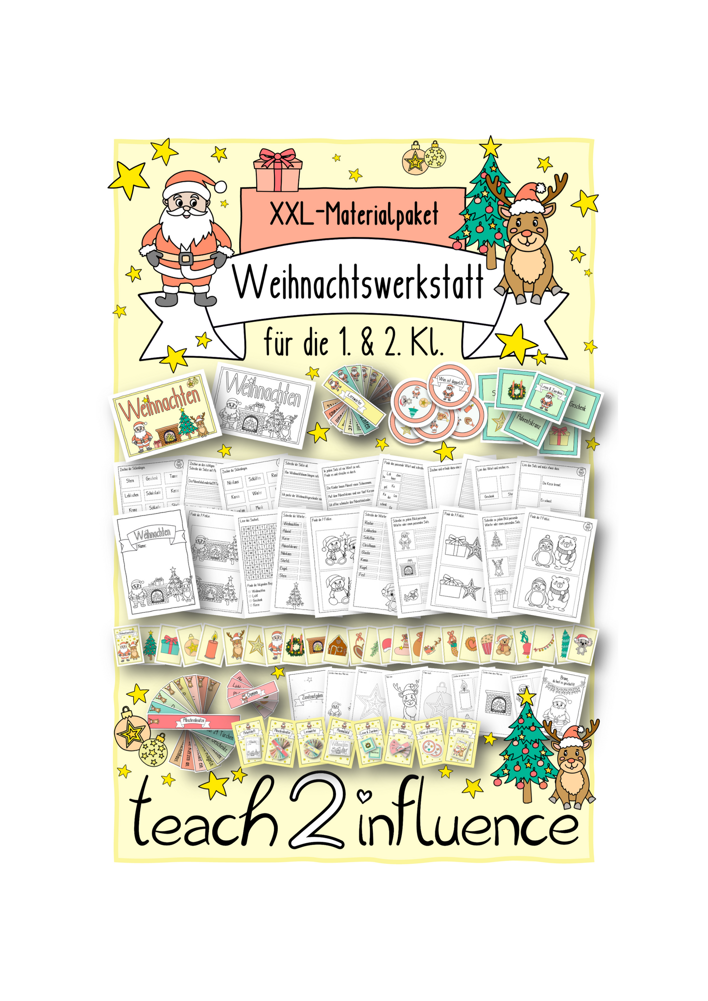 XXL-Materialpaket - Weihnachtswerkstatt für die 1. & 2. Kl.