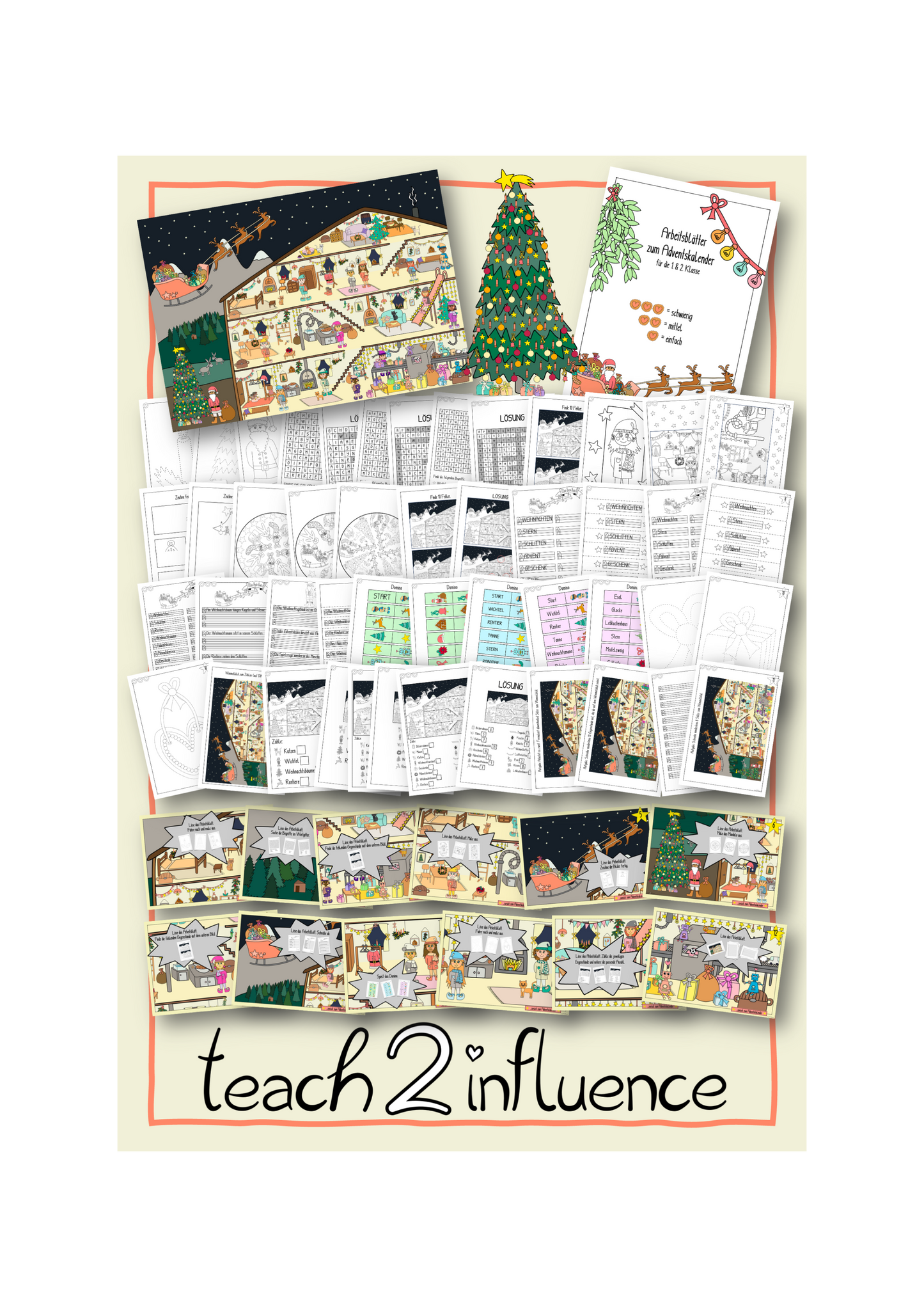 Interaktiver Adventskalender - Elfenwerkstatt für die 1. & 2. Kl.