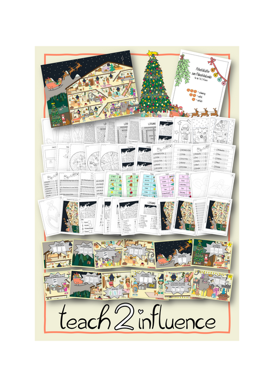 Interaktiver Adventskalender - Elfenwerkstatt für die 1. & 2. Kl.