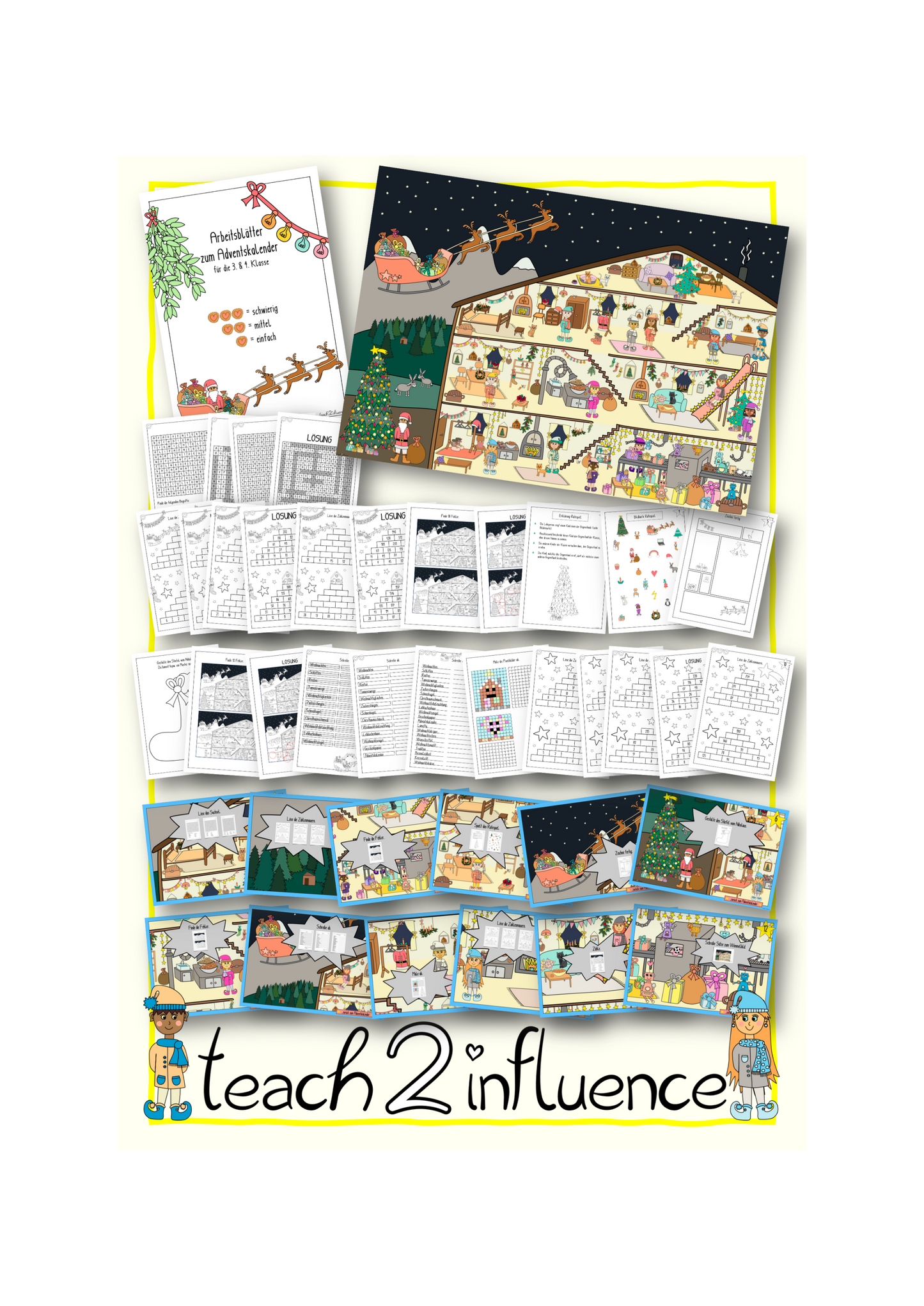 Interaktiver Adventskalender - Elfenwerkstatt für die 3. & 4. Kl.