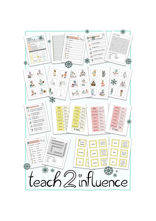 Postenlauf - Winterliche Nomen