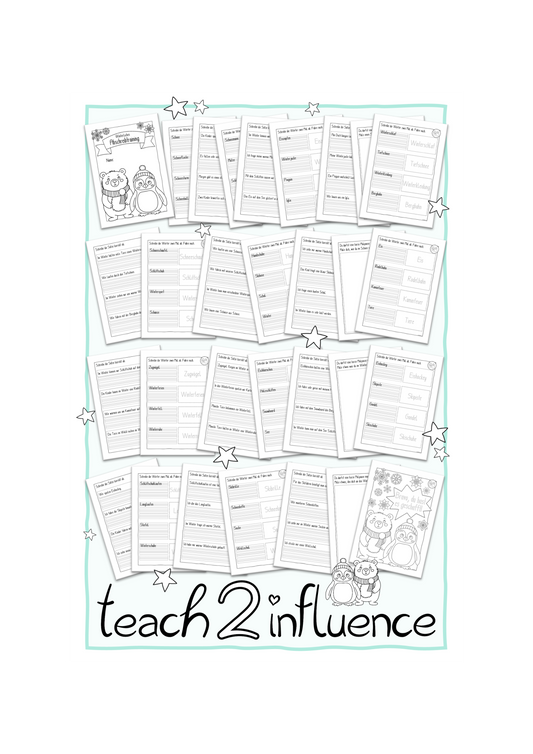 Winterliches Abschreibtraining