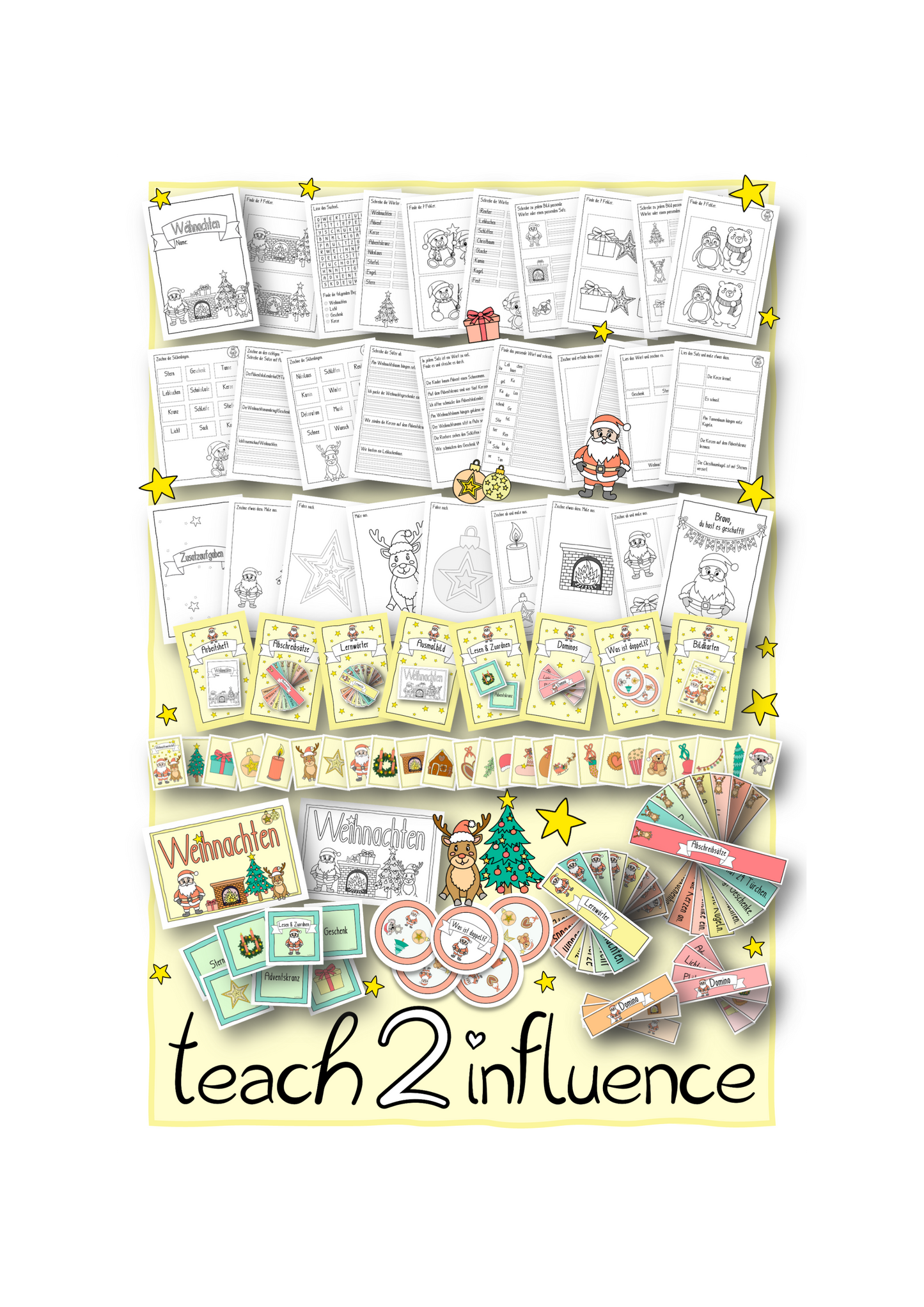 XXL-Materialpaket - Weihnachtswerkstatt für die 1. & 2. Kl.