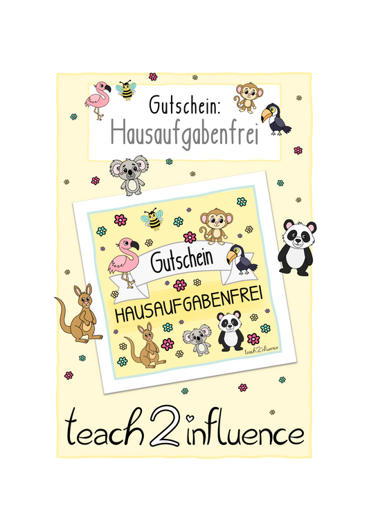 Gutschein - Hausaufgabenfrei