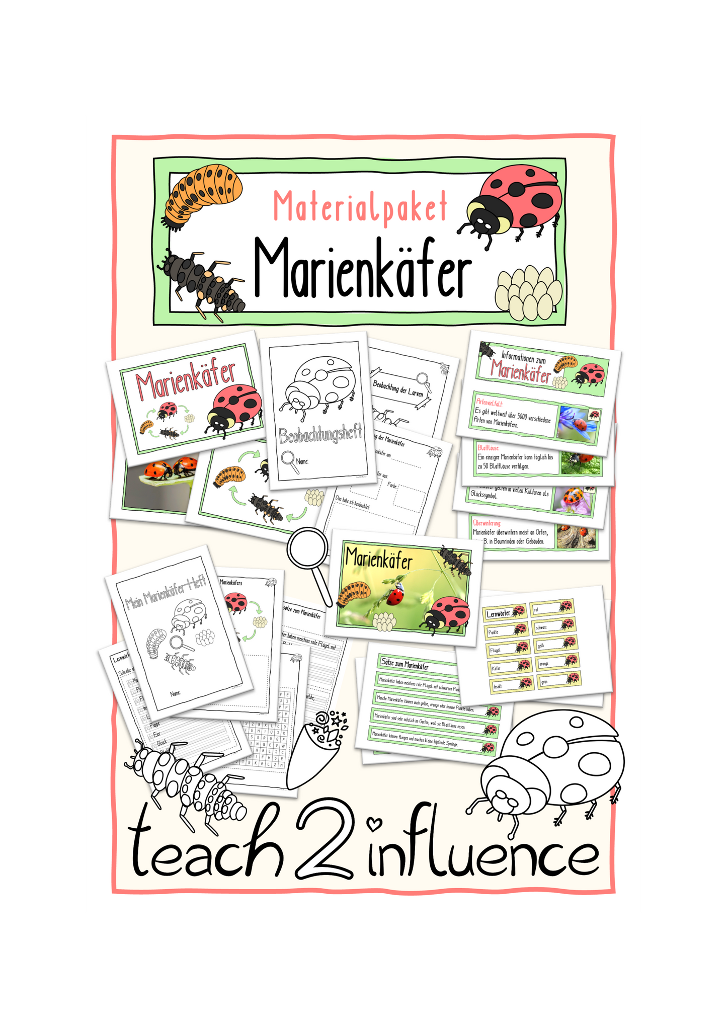 Materialpaket - Marienkäfer
