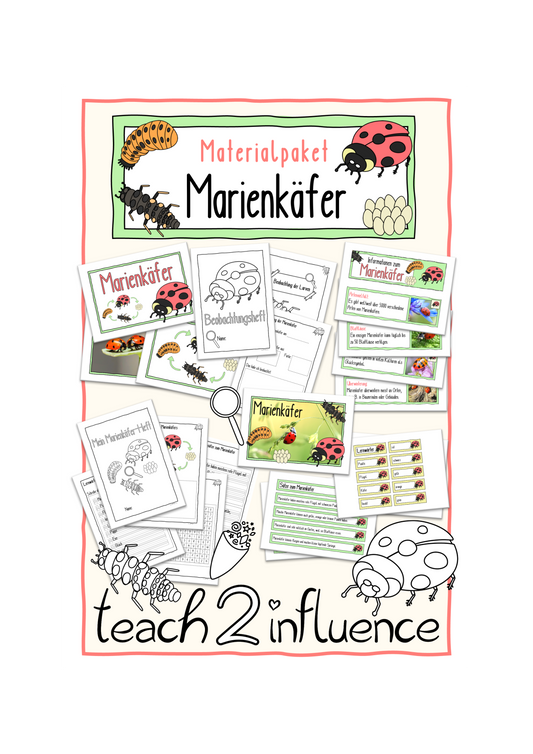 Materialpaket - Marienkäfer