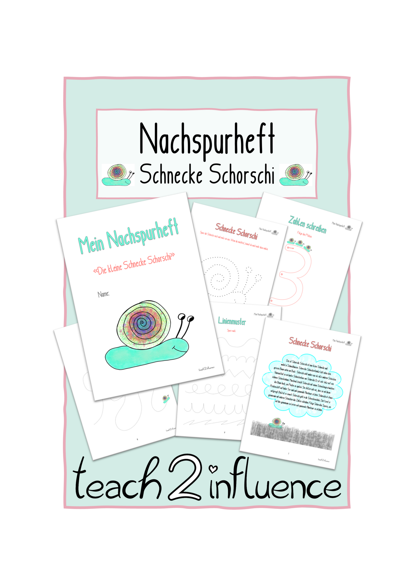 Nachspurheft Schnecke Schorschi