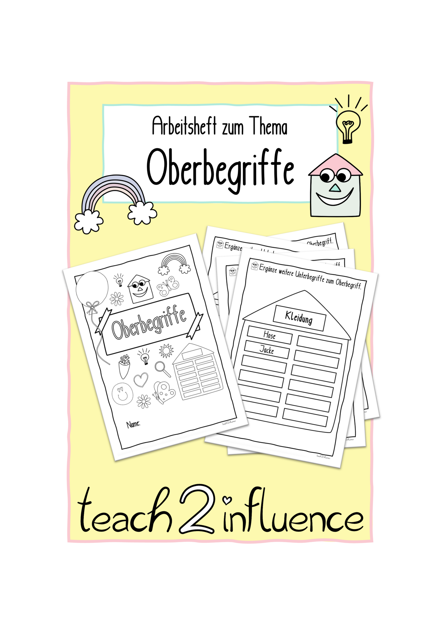 Arbeitsheft zum Thema Oberbegriffe