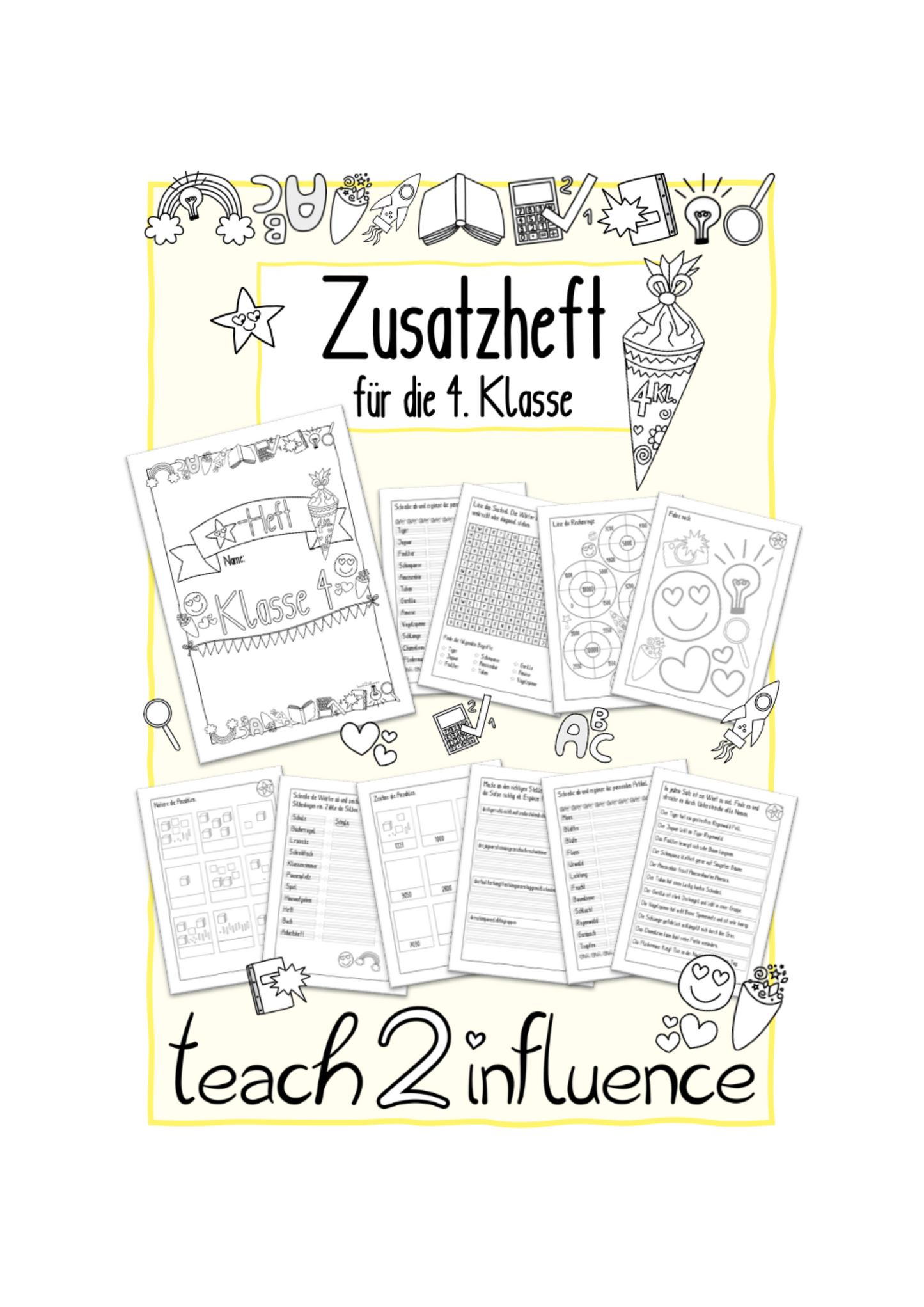 Zusatzheft für die 4. Klasse