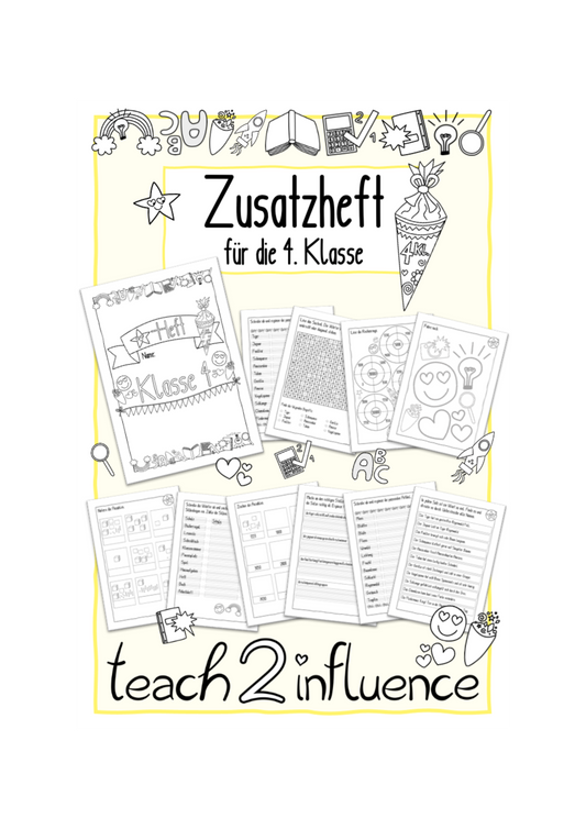 Zusatzheft für die 4. Klasse