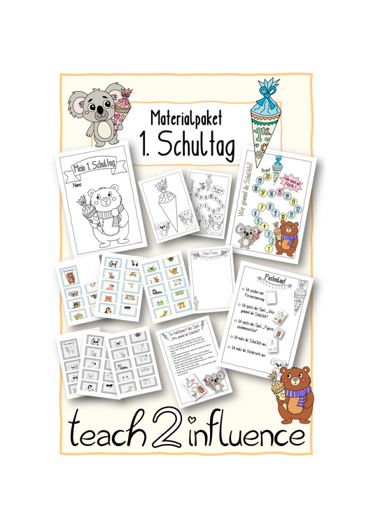 Materialpaket 1. Schultag
