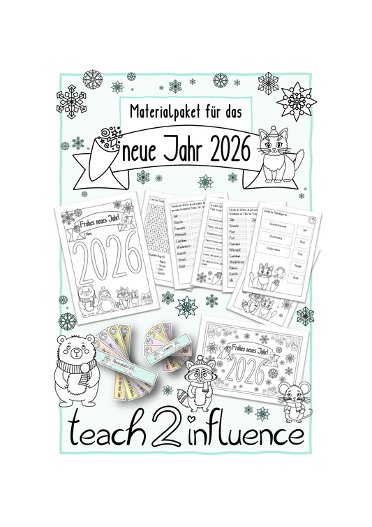 Materialpaket für das neue Jahr 2026